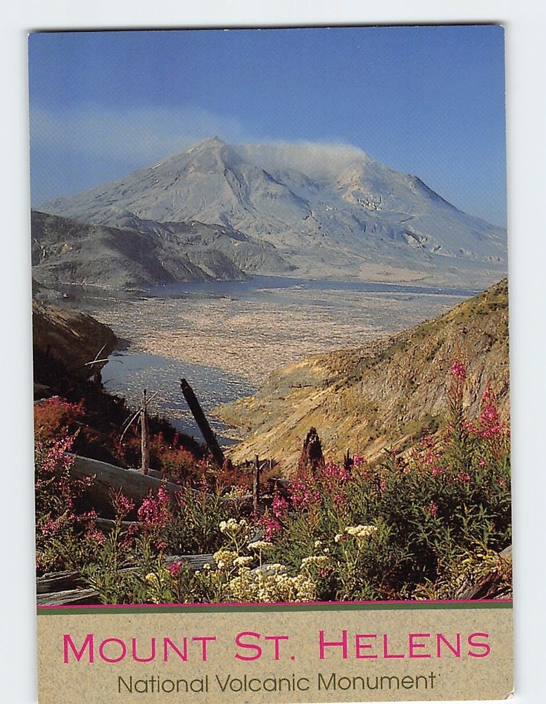 Postcard Mt. St. Helens National Volcanic Monument Washington USA