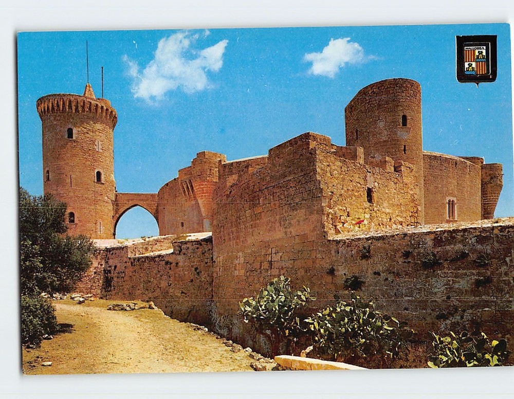 Postcard Bellver Castle Palma Mallorca Spain