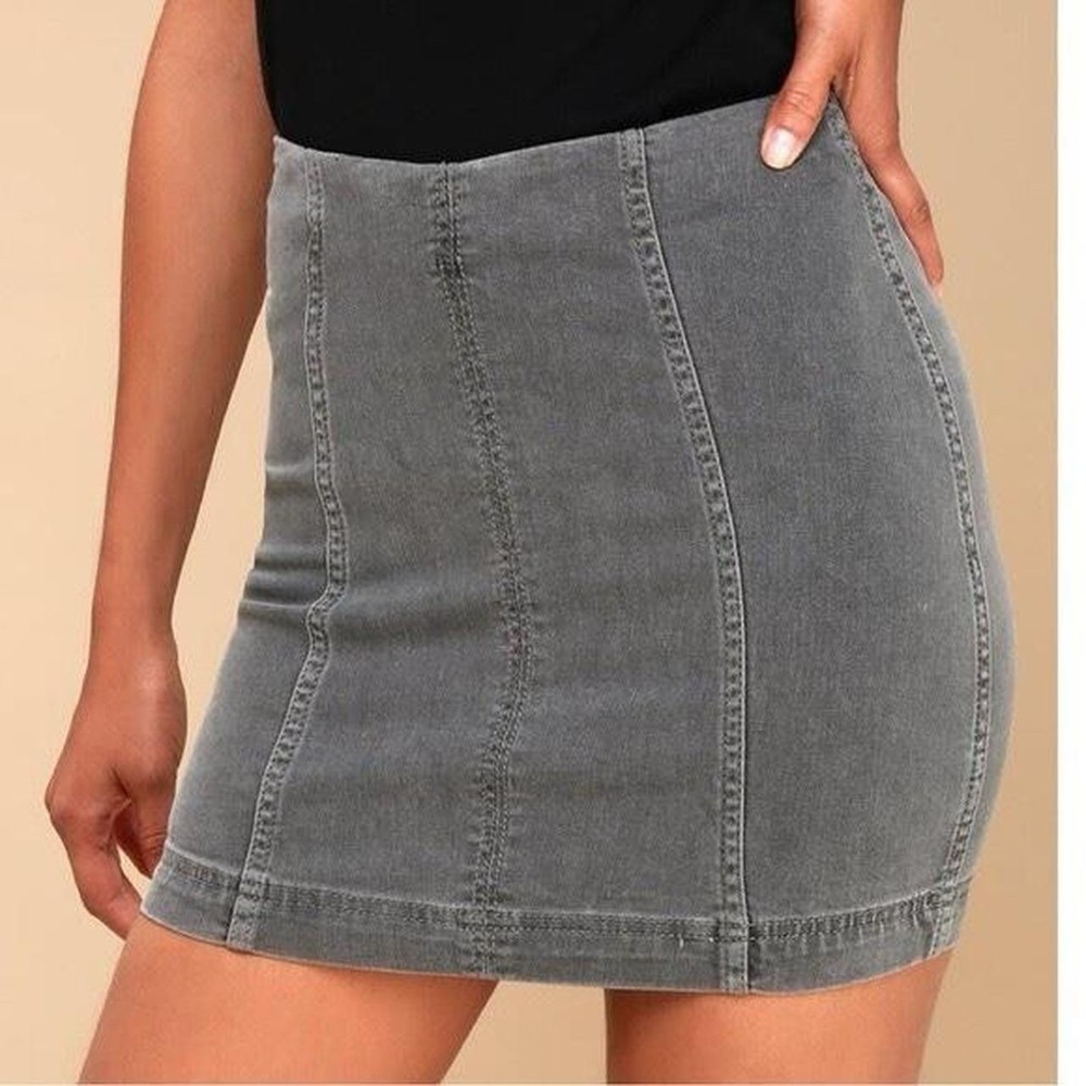 Women’s Free People Grey Mini Skirt Size XS