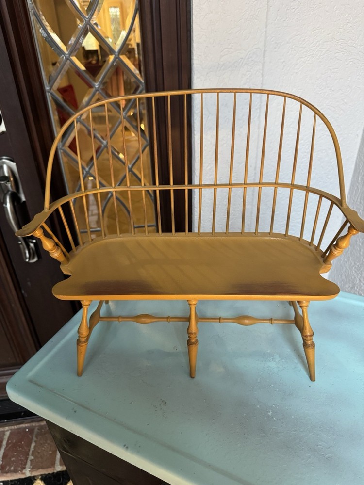 Riverbend Chair Company Double Bow Windsor Sette Salesman Sample Miniature USA