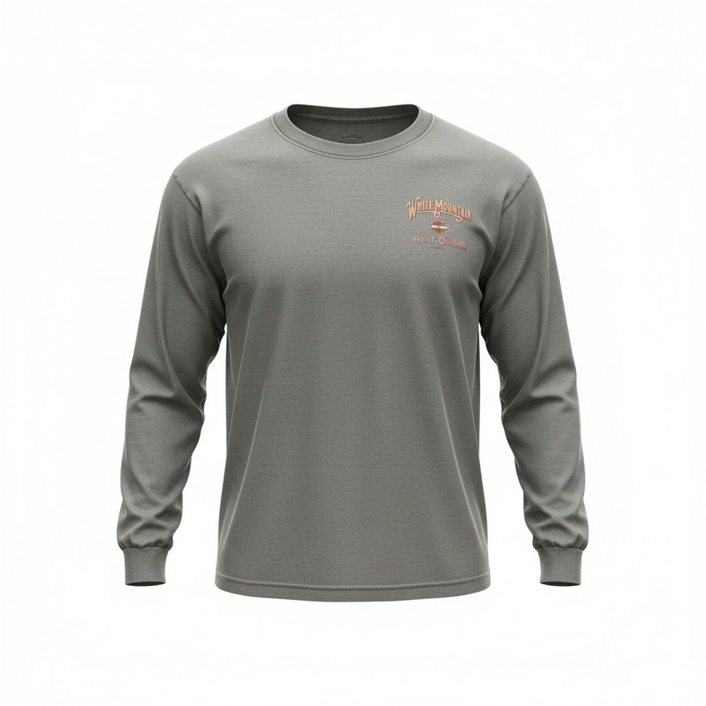 Harley-Davidson Men's White Mountain 3XL Long Sleeve Shirt - Charcoal Gray