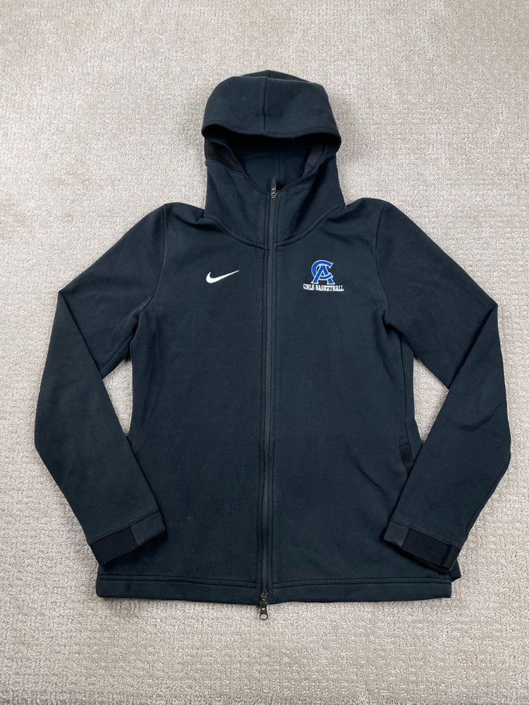 Nike Jacket Womens Medium Black Dri-Fit Full Zip Hoodie Athletic Stretch 930725
