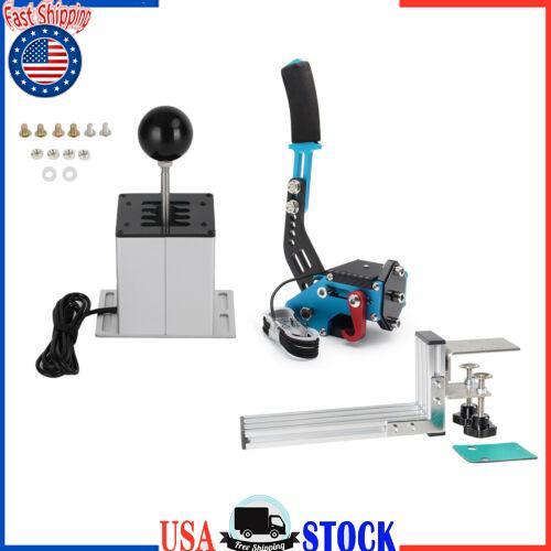 USB Handbrake with L Clip and 7+R H Shifter for Logitech G25 G27  Racing Game E