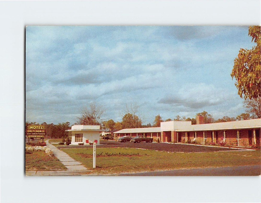 Postcard Motel Okefenokee Folkston Georgia USA North America