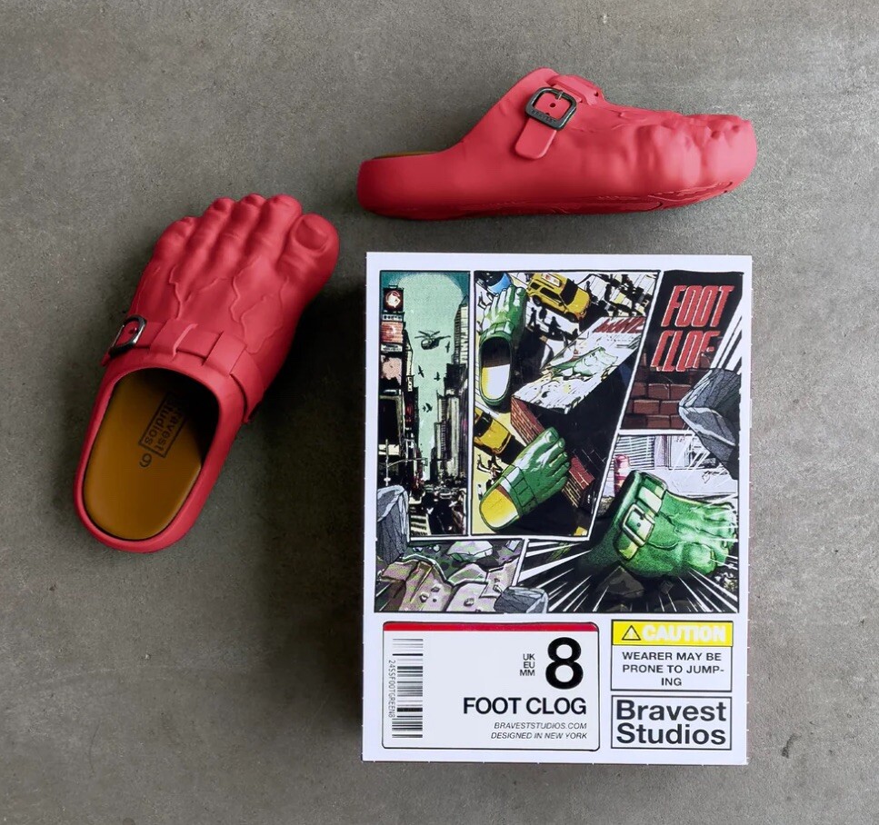 Bravest Studios HULK Red Foot Clogs for Men Size 11 Order Confirmed
