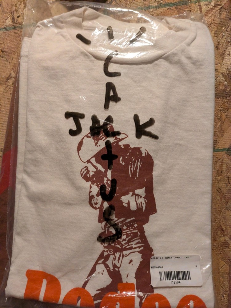 Cactus Jack by Travis Scott Rodeo 10 Years Cowboy Tee I 'White