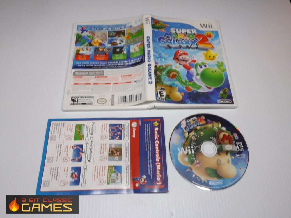 Super Mario Galaxy 2  NO MANUAL - NINTENDO Wii & Wii U -  522a
