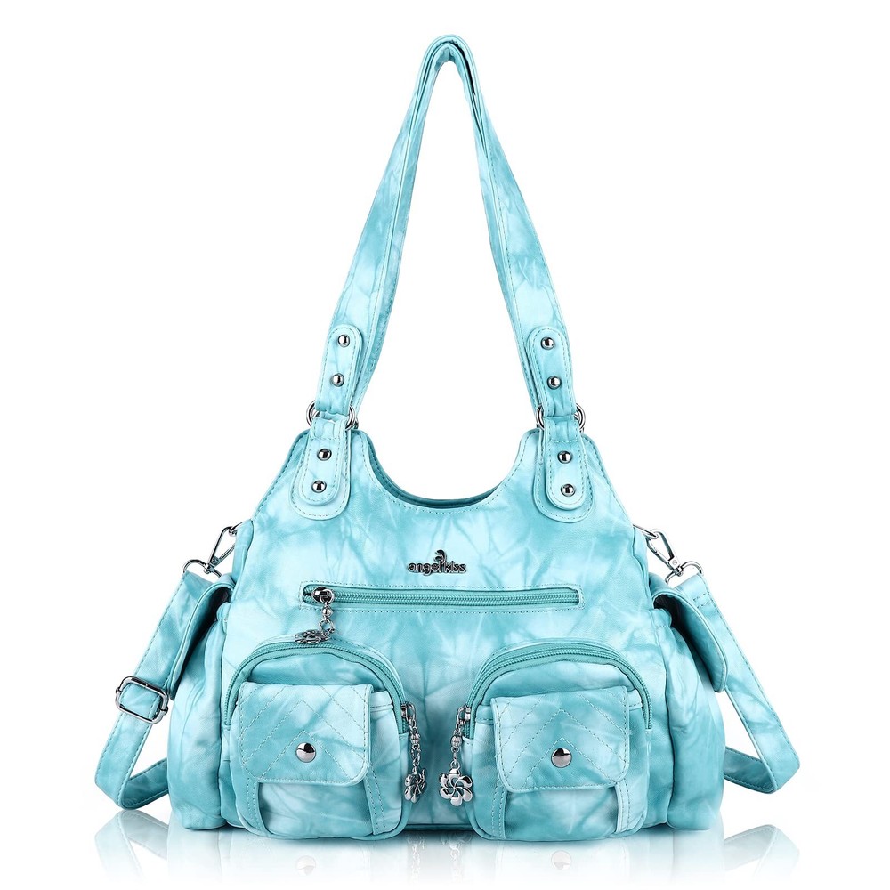 Angel Kiss Handbags for Women Hobo Bags  Large Tote Bag Soft PU Leather