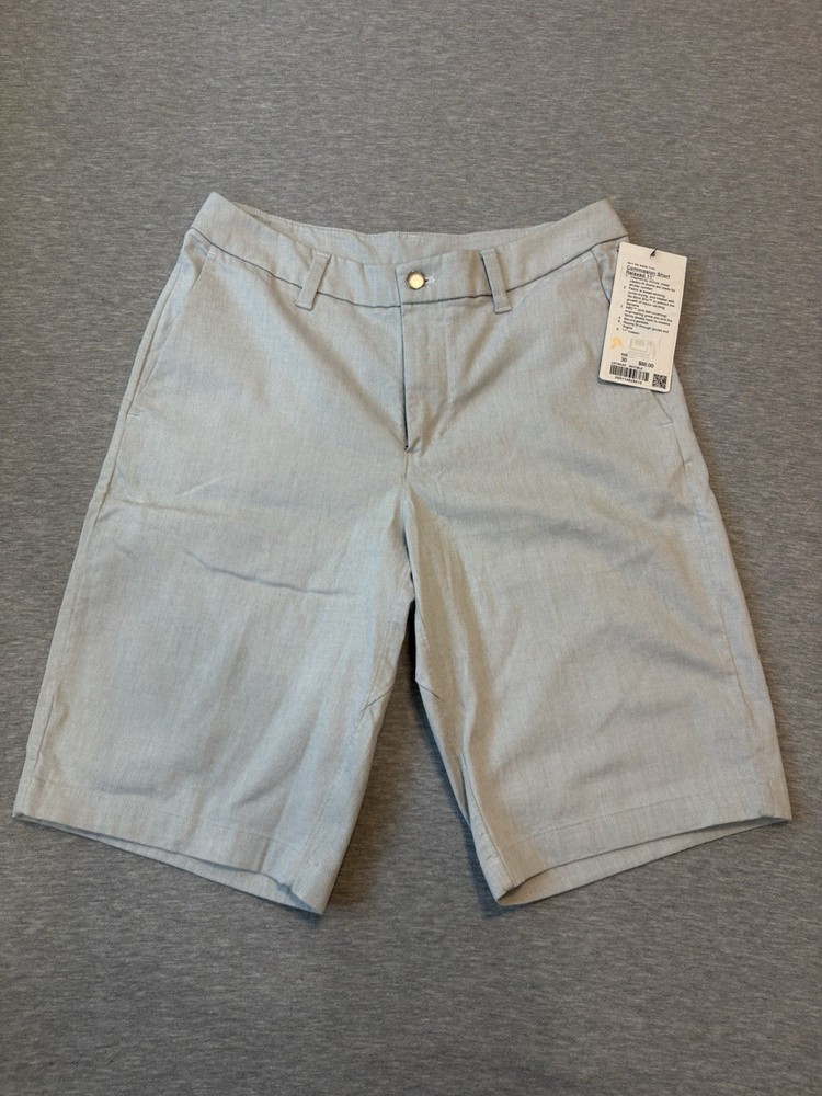 Lululemon Commission Short Relaxed 11” Men’s Size 30 WHT/BLK White Black NWT