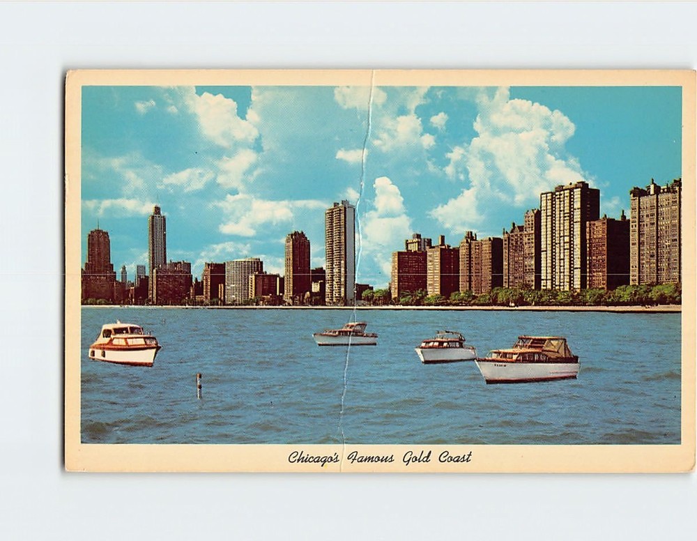 Postcard Chicago's Famous Gold Coast Illinois USA