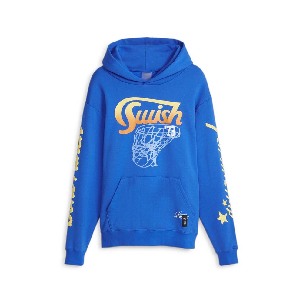 Puma Franchise Graphic Pullover Hoodie Mens Blue Casual Outerwear 62199901