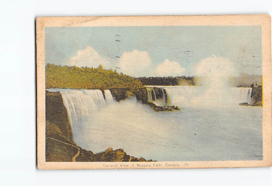 Postcard General View of Niagara Falls North America