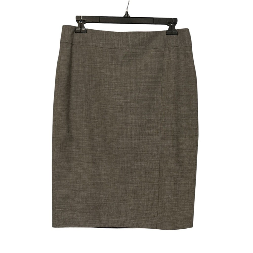 Ann Taylor Career Skirt Size 6 Gray Straight Pencil Classic Lined