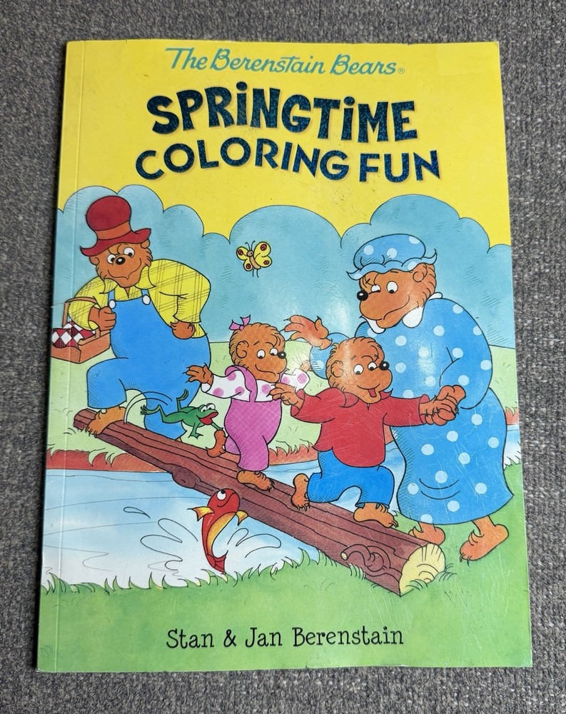 Berenstain Bears Springtime Coloring Fun Activity Book Unused PB