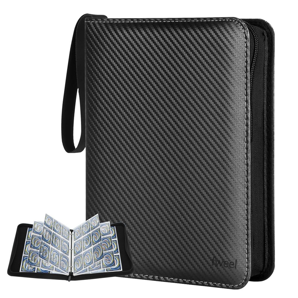 Trading Card Binder Deluxe,Premium 9-Pocket Album with 900 Pockets, Ideal Car...