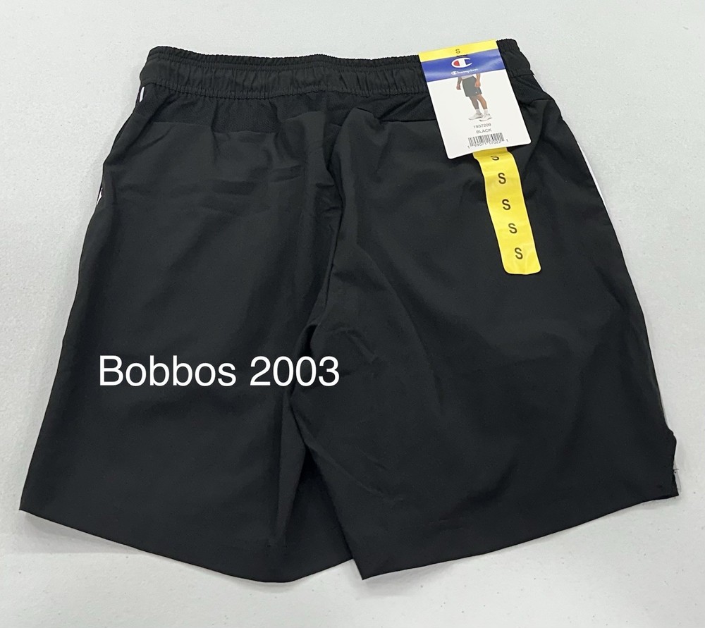Champion Men's Pull-On Inner Drawstring Side Pockets Shorts, Black, Size S