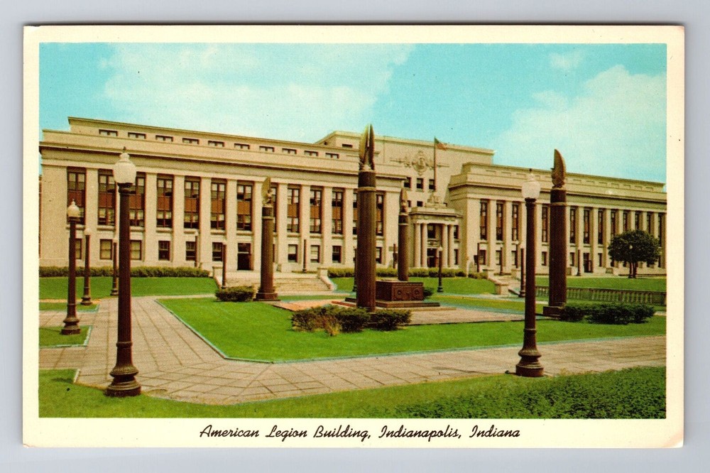 Indianapolis IN-Indiana, American Legion Building, Antique Vintage Postcard