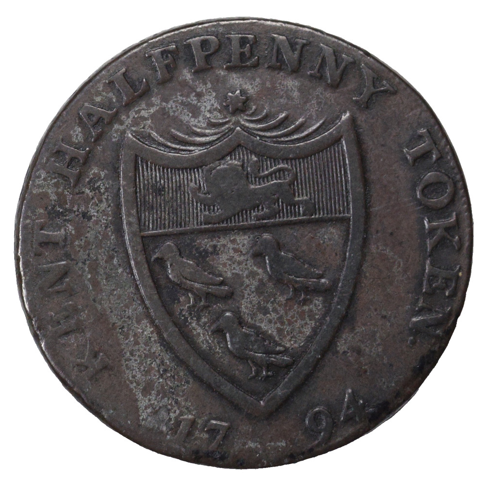 England 1794 Kent Lamberhurst Lutwyche Halfpenny Conder Token D&H-35