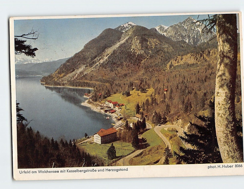 Postcard Urfeld am Walchensee Bavaria Germany