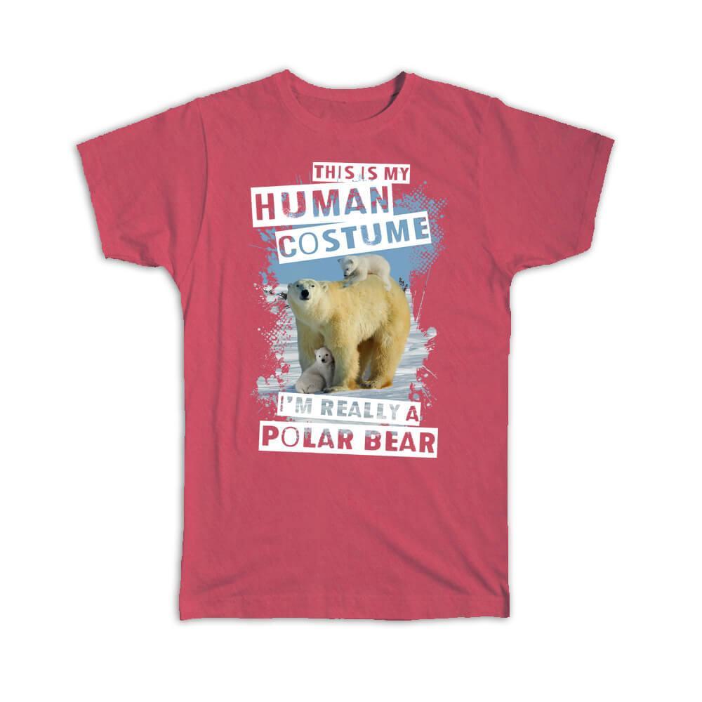 Gift T-Shirt : Cute Polar Bears Photography Humor Funny Wall Poster For Friend
