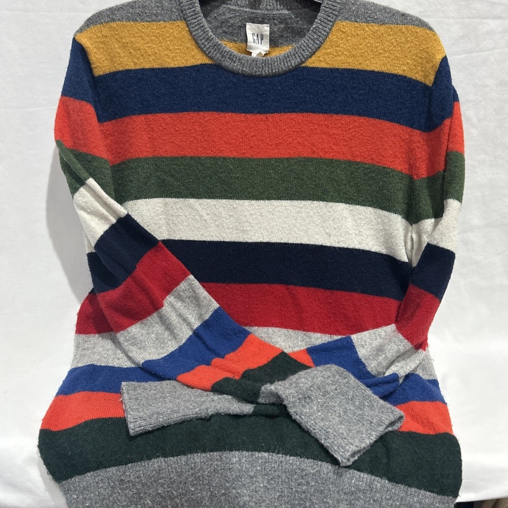 Gap Men’s Merino Wool Blend Striped Sweater Size S