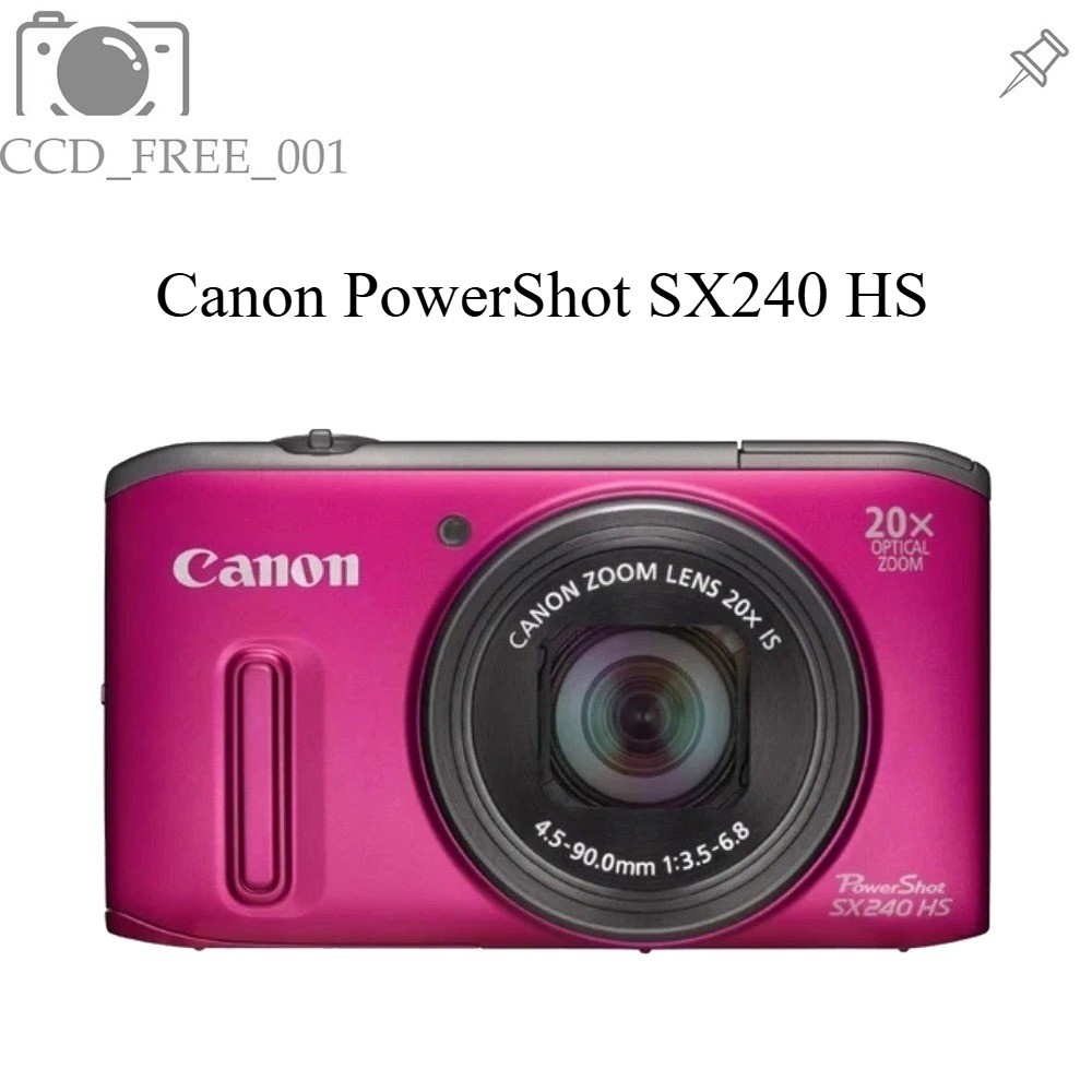 Canon PowerShot SX240 HS Digital Camera 12.1MP 12x Optical Zoom Pink
