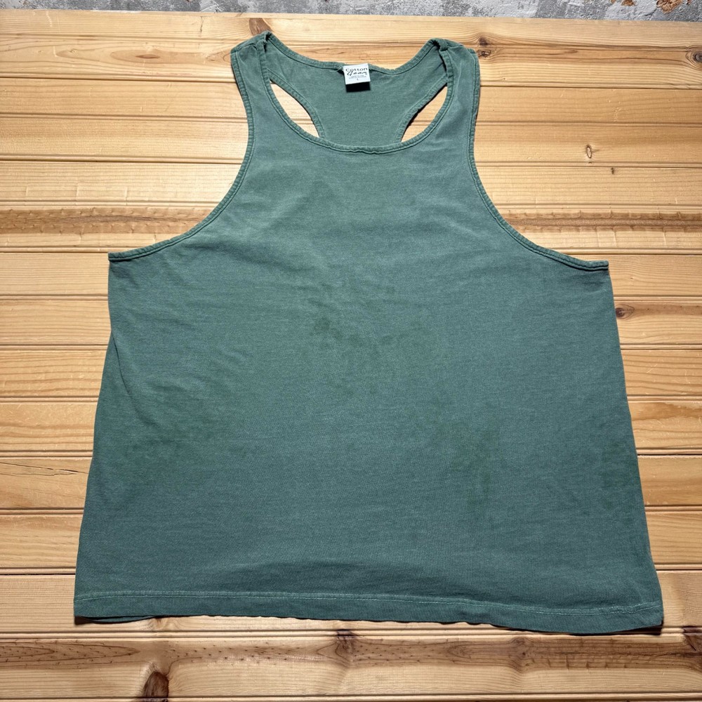 Vintage 90s Blank Gym Training Fitness Workout Racerback Tank Top USA - Large