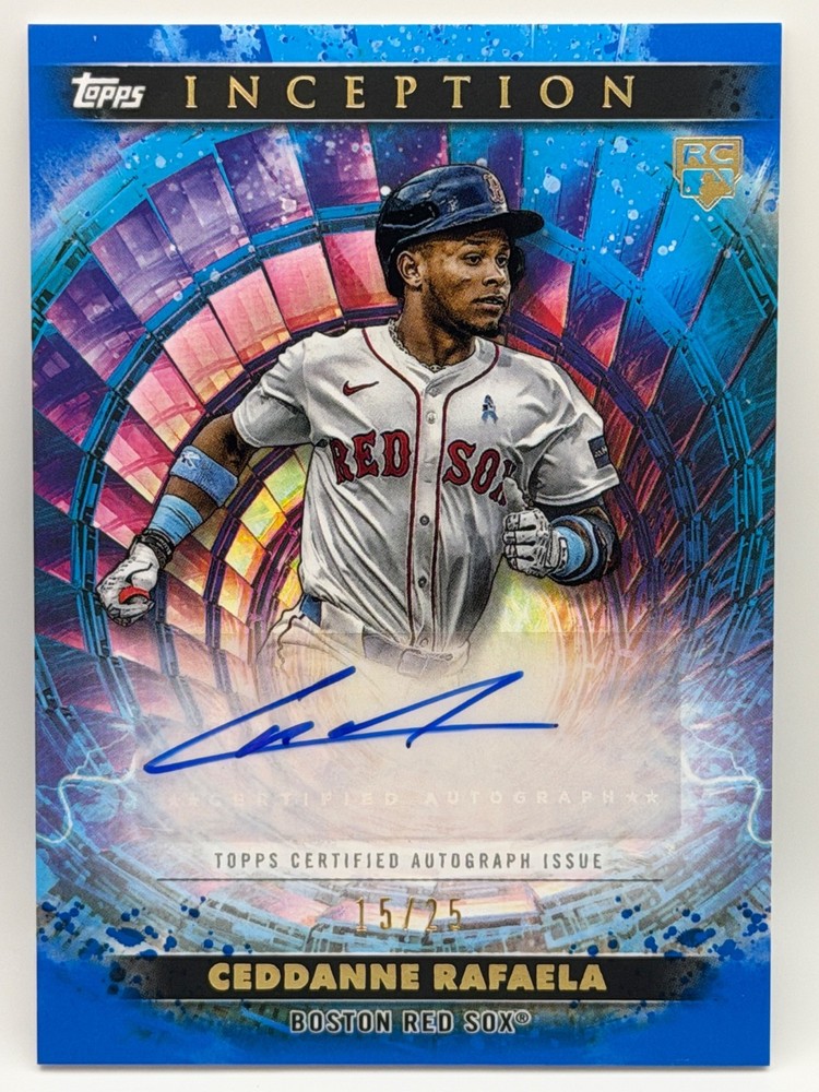 2024 Topps Inception Ceddanne Rafaela Rookie Charged Particle Autograph /25Boston Red Sox