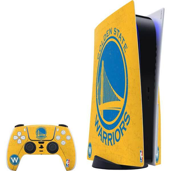 NBA Golden State Warriors PS5 Bundle Skin - Golden State Warriors Distressed