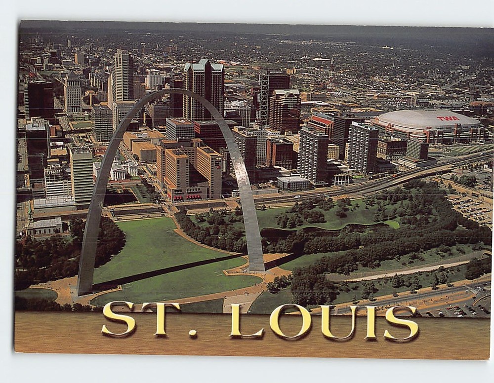 Postcard Aerial View St. Louis Missouri USA