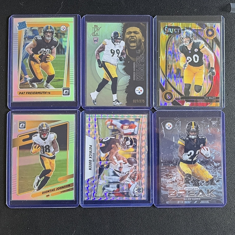 Panini Pittsburgh Steelers 6-Card Lot 2024 Optic/Select Najee Harris +