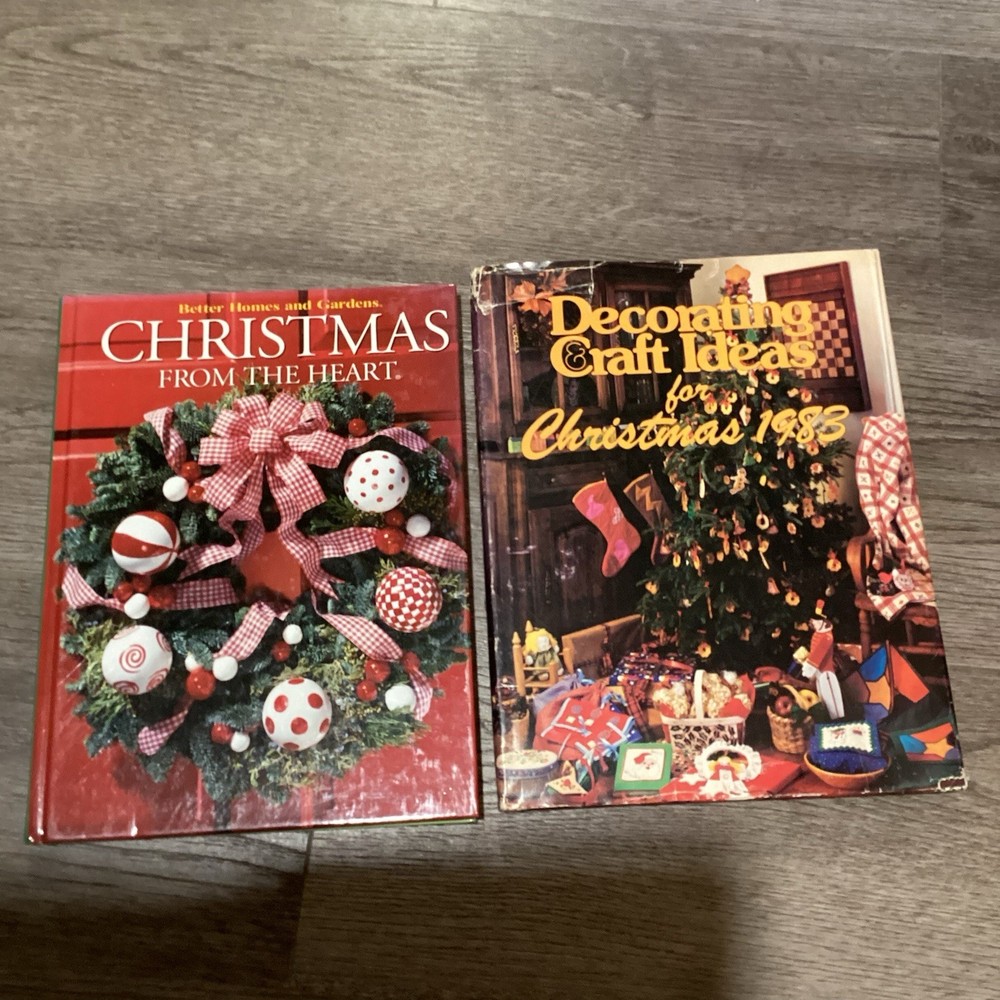 Vintage Lot/2 Vintage Christmas Books. Crafts Recipes Ideas **READ DESCRIPTION