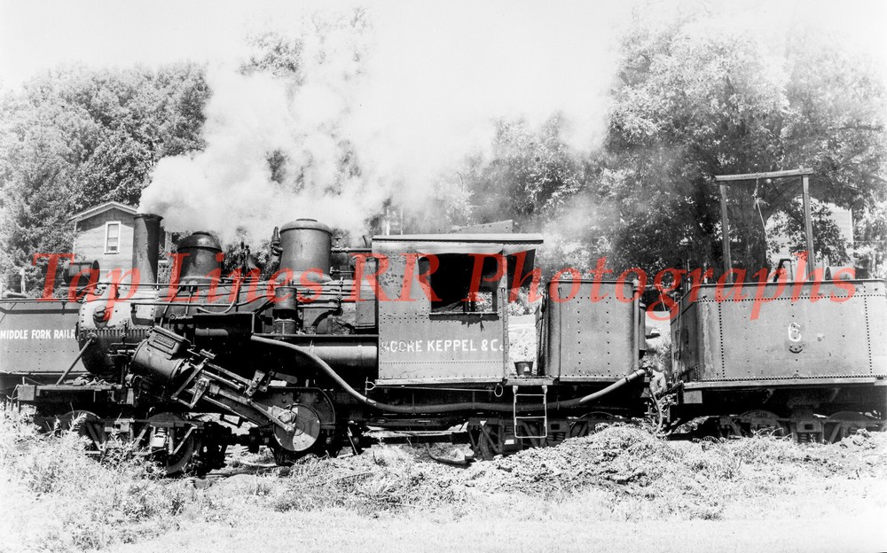 Middle Fork RR - Moore Kepple & Co. #6 Climax Ellamore, WV -New 5x8 Photo