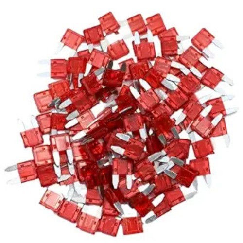 75 Pcs 10Amp Mini Fuse, 10 A Mini Car Blade Automotive Fuses for Ve Model: 10A
