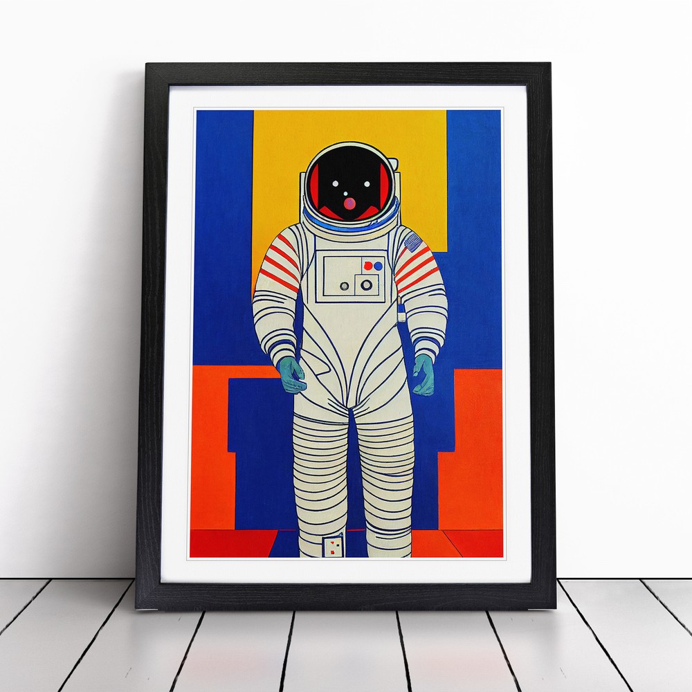 Astronaut Pop Art No.1 Wall Art Print Framed Canvas Picture Poster Decor