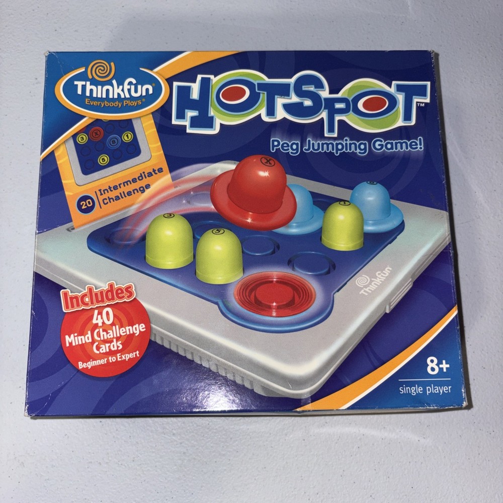 ThinkFun Hot Spot Game Complete 40 Challenges Logic Puzzle Game Ages 8+ Complete