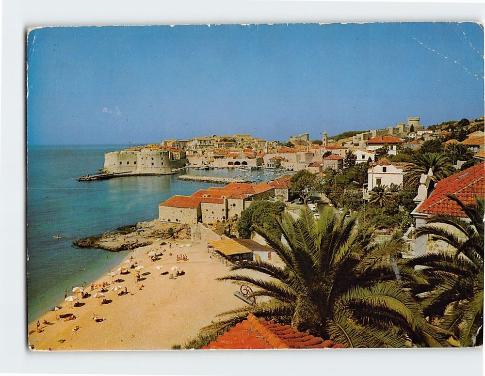 Postcard Aerial View Dubrovnik Croatia