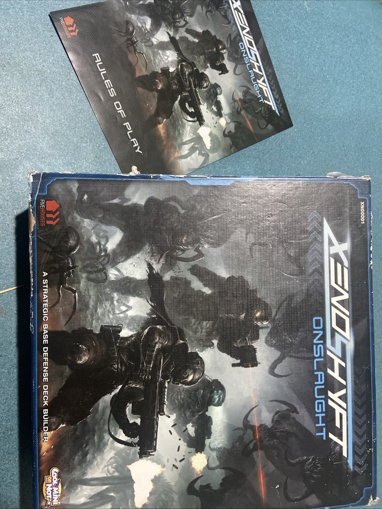 Xenoshyft: Onslaught Board Game – CMON, Coop Sci‑Fi Deckbuilder, 100% Complete