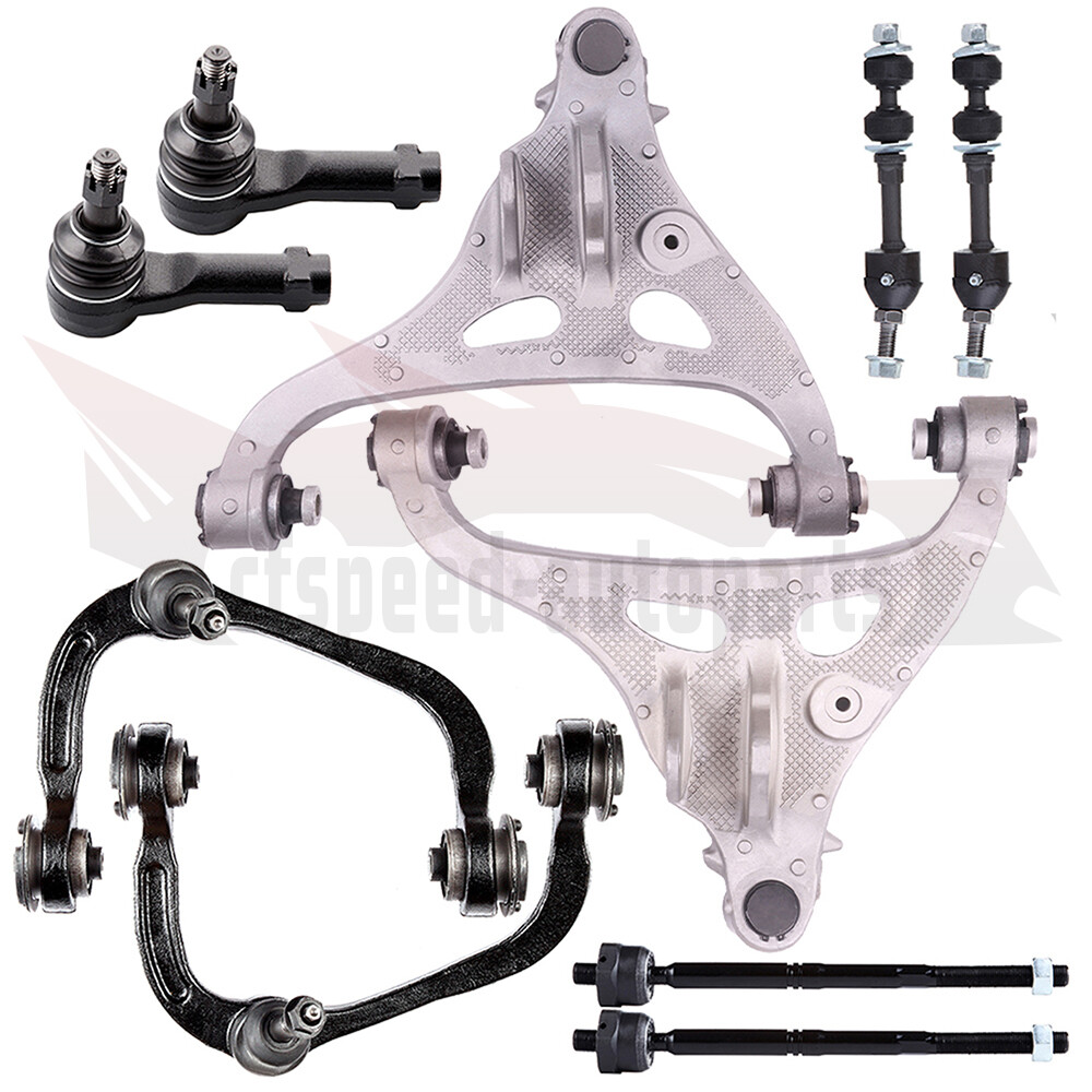 10PCS Front Suspension Control Arms & Tie Rods for 2005-2008 Ford F-150 2WD