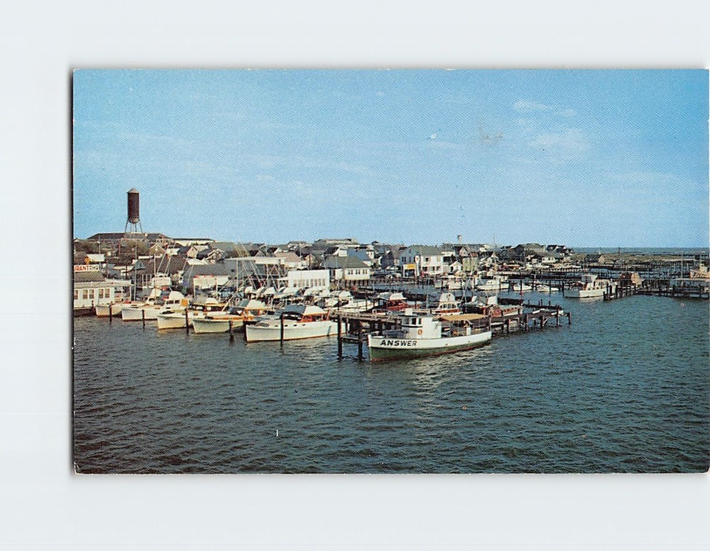 Postcard Fishing Dock in Ocean City Maryland USA