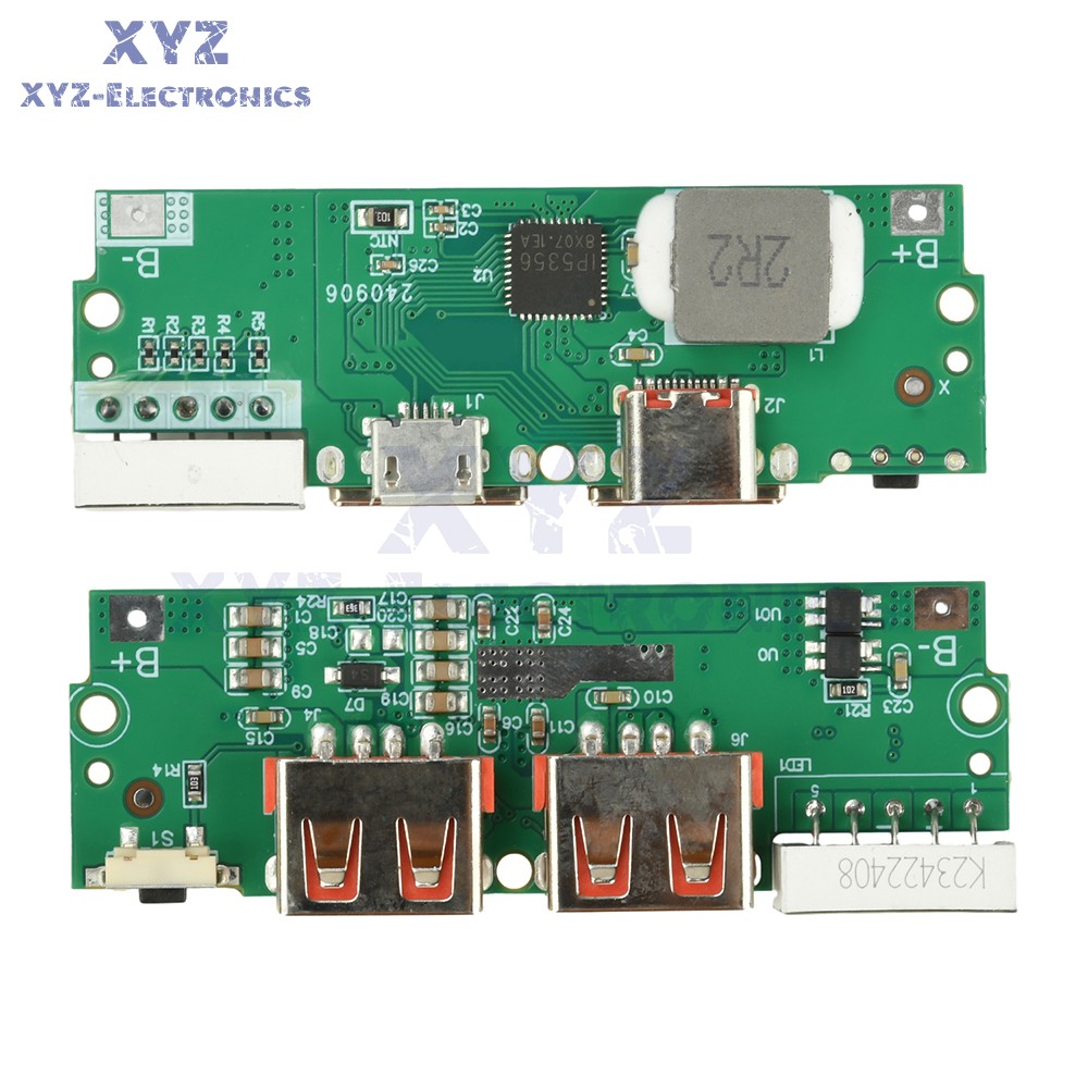 PD/QC 22.5W Fast Charging Module DIY Mobile Power Bank Circuit Board LED Display
