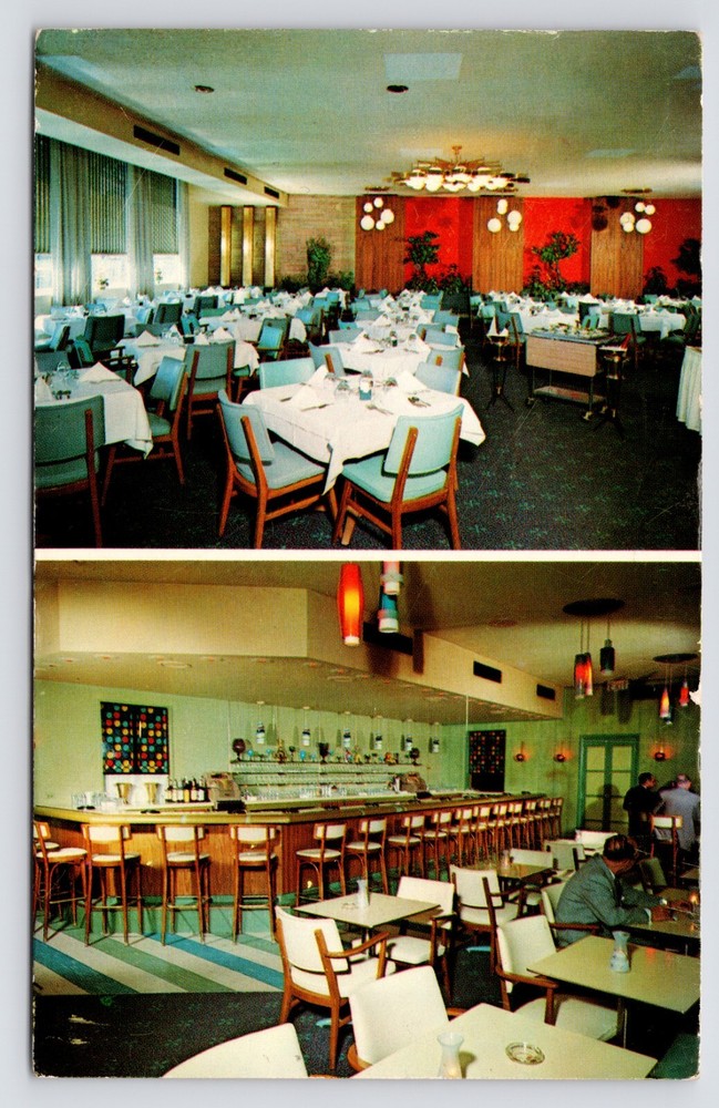Jennie’s Restaurant Interior Stony Island Ave Chicago Illinois IL 1960s Postcard
