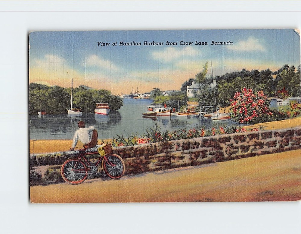 Postcard View of Hamilton Harbour Bermuda British Overseas Territory
