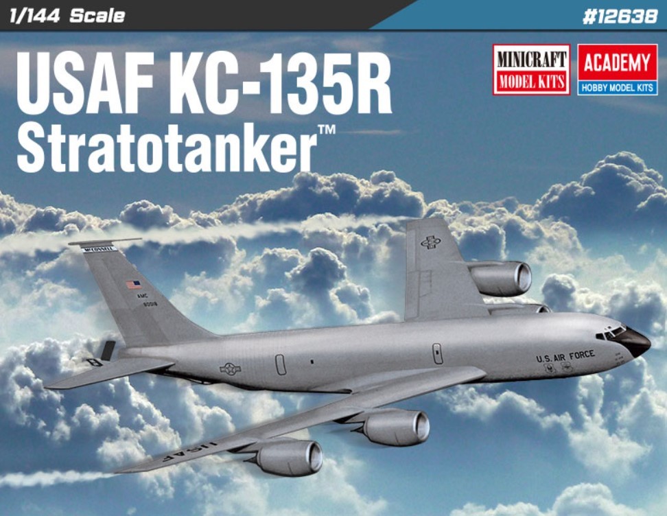 Academy 12638 US Air Force KC-135R Stratotanker 1/144 Scale Plastic Model Kit