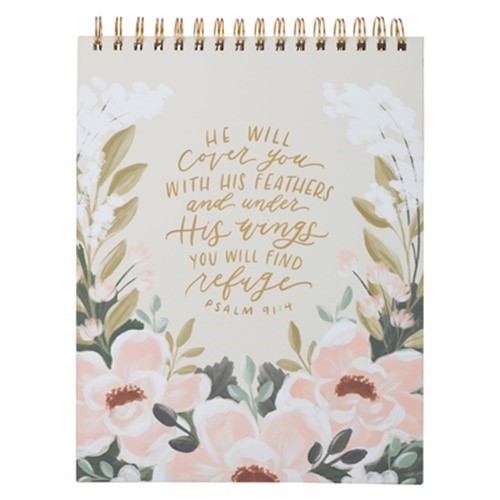 Wirebound Notepad He Will Cover You Ps. 91:4 (Miscellaneous Print)