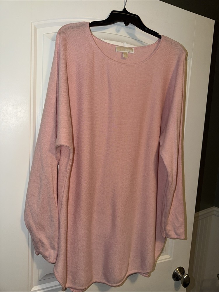 Michael Kors  Pink Long Sleeve Top Women's Size XL