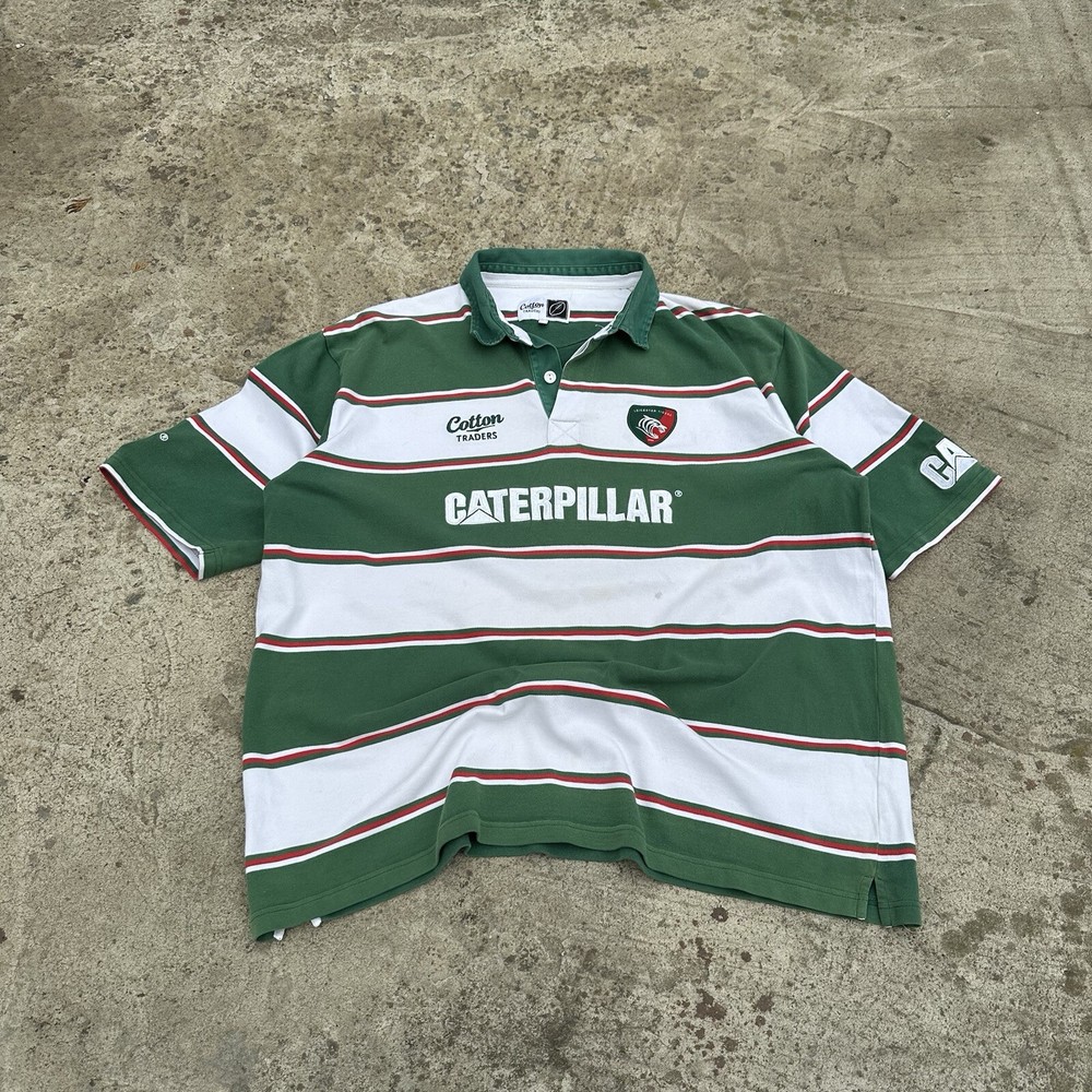 Vintage Leicester Tigers Long-sleeve T-shirts Y2K USA Style Used Cotton Traders