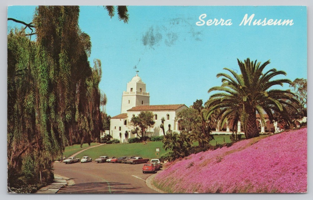 San Diego California, Serra Museum Presidio Park, Vintage Postcard