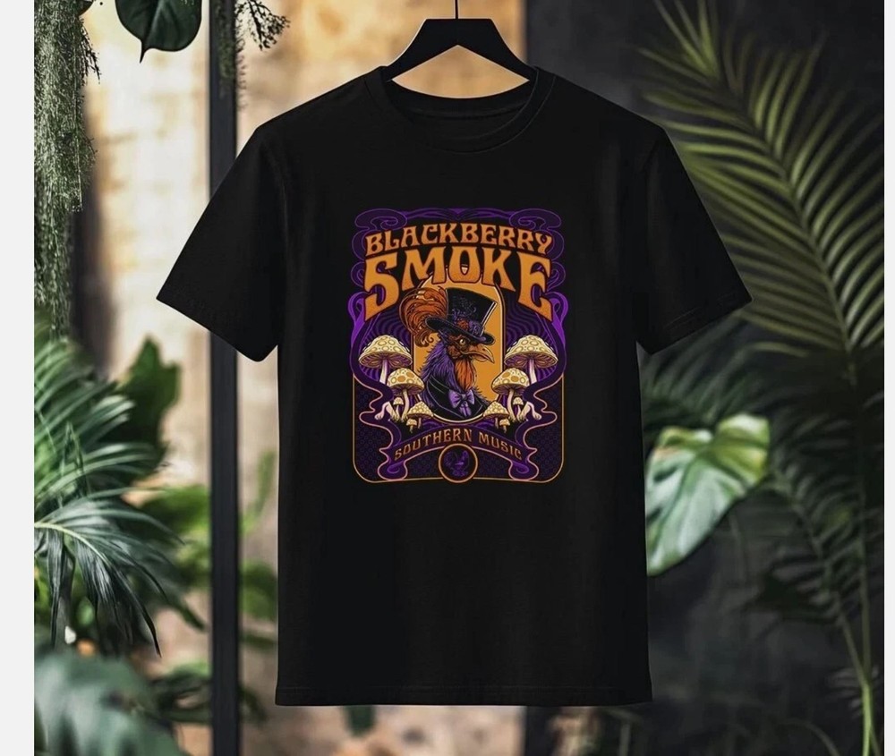 Blackberry Smoke Tour 2025 T-Shirt Official Concert Merch Southern Rock Fan Tee