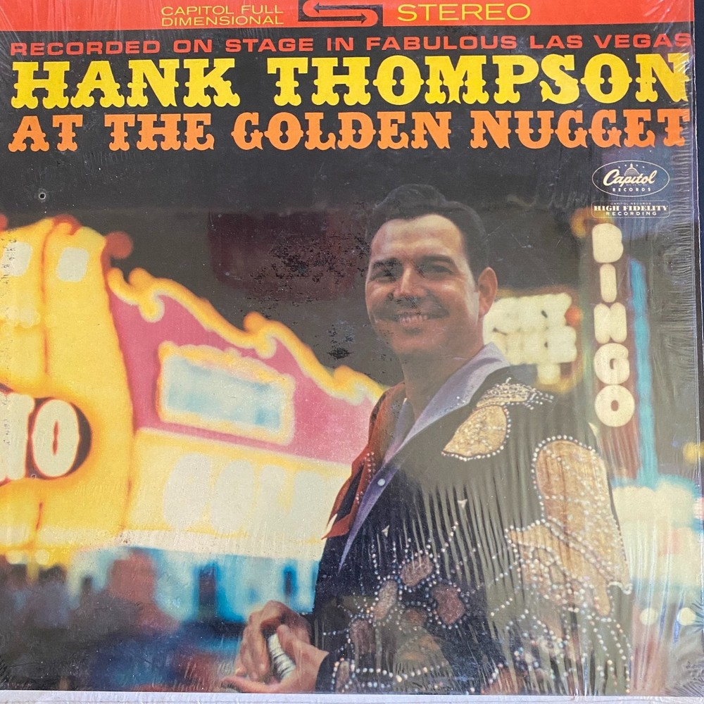 Hank Thompson – At The Golden Nugget LP Record Capitol Country Stereo 33 RPM